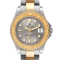 Rolex Yachtmaster 35 Midsize Steel Yellow Gold Slate Dial Mens Watch 68623