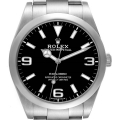 Rolex Explorer I 39mm Luminous Numerals Steel Mens Watch 214270 Box Card