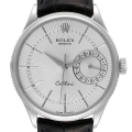Rolex Cellini Date White Gold Silver Dial Automatic Mens Watch 50519 Box Card