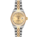 Rolex Datejust Steel Yellow Gold Fluted Bezel Ladies Watch 69173 Box Papers Rolex Datejust Steel Yellow Gold Fluted Bezel Ladies Watch 69173 Box Papers