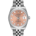 Rolex Datejust Midsize Steel White Gold Diamond Ladies Watch 68274 Rolex Datejust Midsize Steel White Gold Diamond Ladies Watch 68274