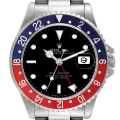Rolex GMT Master 40mm Blue Red Pepsi Bezel Steel Mens Watch 16700 Box Papers