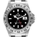 Rolex Explorer II 40mm Black Dial Parachrom Hairspring Mens Watch 16570