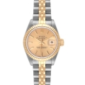 Rolex Datejust Steel Yellow Gold Champagne Dial Ladies Watch 69173