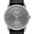 Rolex Cellini Classic Slate Dial White Gold Mens Watch 5116 Papers