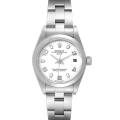 Rolex Date 26 White Dial Domed Bezel Steel Ladies Watch 79160