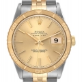 Rolex Datejust Turnograph Steel Yellow Gold Mens Watch 16263