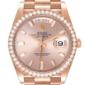 Rolex Day-Date 40 President Rose Gold Diamond Mens Watch 228345 Unworn