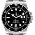 Rolex Submariner Black Dial Ceramic Bezel Steel Mens Watch 116610 Box Card