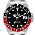 Rolex GMT Master II Black Red Coke Bezel Steel Mens Watch 16710 Box Papers