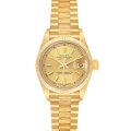 Rolex Datejust President Yellow Gold Bark Finish Ladies Watch 69278 Rolex Datejust President Yellow Gold Bark Finish Ladies Watch 69278