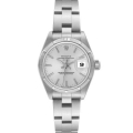 Rolex Date Silver Dial Oyster Bracelet Steel Ladies Watch 79190