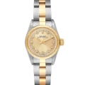 Rolex Oyster Perpetual NonDate Diamond Dial Ladies Watch 67243