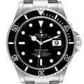 Rolex Submariner Date 40mm Black Dial Steel Mens Watch 16610 Box Papers
