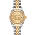 Rolex Datejust Steel Yellow Gold Champagne Dial Ladies Watch 179173