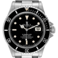 Rolex Submariner Black Dial Steel Vintage Mens Watch 168000 Box Papers