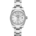 Rolex Datejust 26 Silver Dial Oyster Bracelet Ladies Watch 179160 Box Card