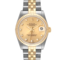 Rolex Datejust Midsize Steel Yellow Gold Diamond Dial Ladies Watch 68273 Rolex Datejust Midsize Steel Yellow Gold Diamond Dial Ladies Watch 68273