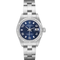 Rolex Date Blue Dial Oyster Bracelet Steel Ladies Watch 79190