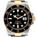 Rolex Submariner Steel Yellow Gold Black Dial Mens Watch 116613