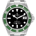 Rolex Submariner Kermit Green 50th Anniversary Steel Mens Watch 16610LV