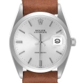 Rolex OysterDate Precision Silver Dial Vintage Steel Mens Watch 6694