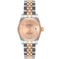 Rolex Datejust Rose Gold Steel Salmon Diamond Dial Ladies Watch 179171