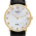 Rolex Cellini Classic Yellow Gold Mother Of Pearl Dial Mens Watch 5112
