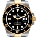 Rolex Submariner Steel Yellow Gold Black Dial Mens Watch 116613