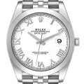 Rolex Datejust 41 White Dial Stainless Steel Mens Watch 126300 Unworn