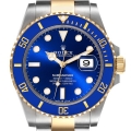 Rolex Submariner 41 Steel Yellow Gold Blue Dial Mens Watch 126613 Unworn