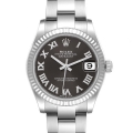 Rolex Datejust Midsize Steel White Gold Slate Dial Ladies Watch 278274 Box Card
