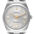 Rolex Oyster Perpetual 41 Silver Dial Steel Mens Watch 124300 Unworn