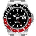 Rolex GMT Master II Black Red Coke Bezel Steel Mens Watch 16710 Box Papers