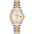 Rolex Datejust Steel Gold Silver Anniversary Dial Ladies Watch 69173