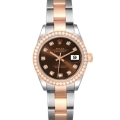 Rolex Datejust Steel Rose Gold Diamond 28 mm Ladies Watch 279381 Unworn