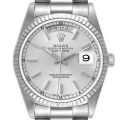 Rolex President Day-Date White Gold Mens Watch 18239 Box Service Papers