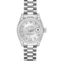 Rolex Datejust President White Gold Diamond Bezel Ladies Watch 179159