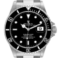 Rolex Submariner Date 40mm Black Dial Steel Mens Watch 16610 Box Papers