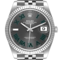 Rolex Datejust 41 Steel White Gold Wimbledon Dial Mens Watch 126334 Rolex Datejust 41 Steel White Gold Wimbledon Dial Mens Watch 126334