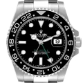 Rolex GMT Master II Black Dial Ceramic Bezel Steel Mens Watch 116710 Box Card