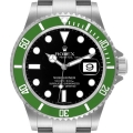 Rolex Submariner Kermit Green Bezel Steel Mens Watch 16610LV
