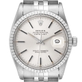 Rolex Datejust Silver Dial Vintage Steel Mens Watch 16030
