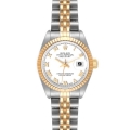 Rolex Datejust Steel Yellow Gold White Roman Dial Ladies Watch 79173
