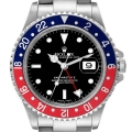 Rolex GMT Master II Blue Red Pepsi Bezel Steel Mens Watch 16710 Box Papers