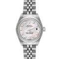 Rolex Datejust Steel White Gold Mother of Pearl Diamond Ladies Watch 79174