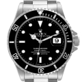Rolex Submariner Date 40mm Black Dial Steel Mens Watch 16610 Box Papers