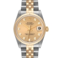 Rolex Datejust Midsize Steel Yellow Gold Diamond Ladies Watch 78273