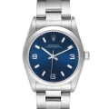Rolex Oyster Perpetual Midsize 31mm Steel Blue Dial Ladies Watch 77080 Rolex Oyster Perpetual Midsize 31mm Steel Blue Dial Ladies Watch 77080