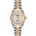 Rolex Datejust Steel Yellow Gold Anniversary Dial Ladies Watch 69173 Papers